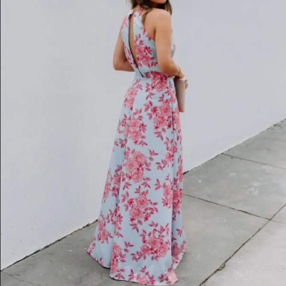 NWT Vici Change Of Heart Satin Floral Maxi Dress - Picture 2 of 13